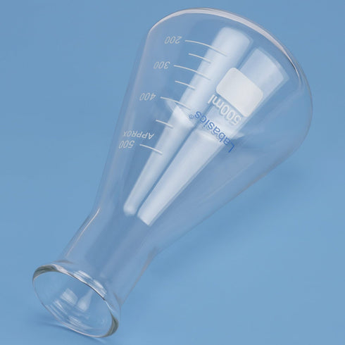 Glass Wide Mouth Erlenmeyer Flask, Borosilicate Glass 500 ml Capacity (Pack of 1)