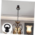 Veemoon 100 Pcs Strong Ring Hanging Light Hook Ceiling Hook for Chandelier Ceiling Lantern s Chandelier Swag Eye Bolts