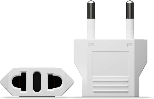 European Plug Adapter, Unidapt US to Europe Plug Adapter, 8 Pack Type C Plug Adapters, 110V to 220V Wall Outlet, Travel