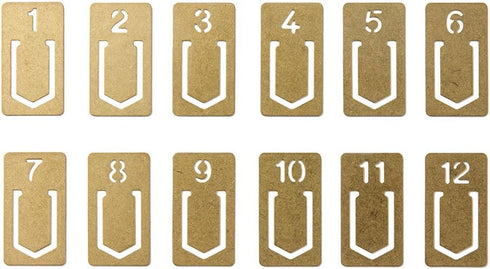 Midori Brass Clip - Number (43080006)