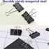 Large 2 Inch Binder Clips (72 Pack), Extra Large Paper Clamps for Office and Home Supplies, Black