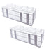 Plastic Test Tube Rack - 2 Pack White 40 Holes Holder for 21mm and Below Test Tubes, Detachable