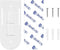 deeloop Wall Light Mounting Accessories, Two Installation OptionsDouble-Sided Tape or Screw and