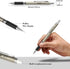 Nicpro 0.7 mm Art Mechanical Pencils Set - 6 PCS Metal Drafting Pencil with 0.7mm Tube HB Lead Refills