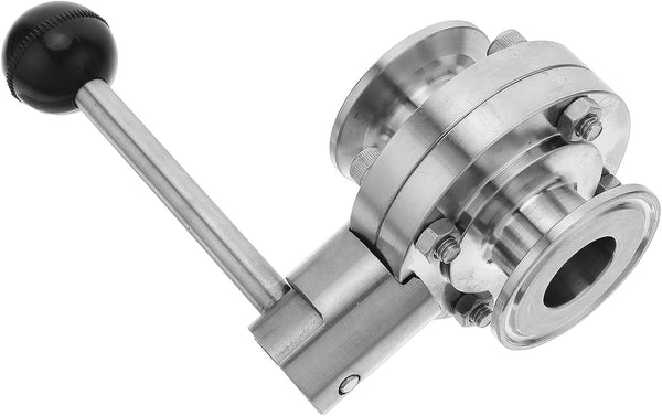 NOLITOY Stainless Steel Sanitary Butterfly Valve 304 25 Lightweight with Hand Lever,