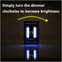 200 Closet, (6 Pack) Battery (Included) Operated Adjustable Brightness LED Night Lights, Lumen Cordless COB LED Light