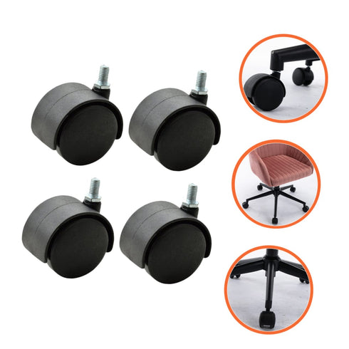 4pcs M8 DOITOOL Swivel Casters Swivel Accent Chair Office Chair Casters Office Chair Rug Wheels Rugs for Casters