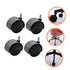 4pcs M8 DOITOOL Swivel Casters Swivel Accent Chair Office Chair Casters Office Chair Rug Wheels Rugs for Casters
