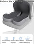Kurbetts Orthopedic Cushion,Ergonomic Memory Foam L-Shaped Integrated Seat Cushions with Adjustable Strap,Ultra