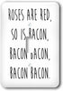 3dRose Bacon-Themed Toggle Switch Cover - Red Design