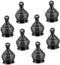 Yardenfun 8pcs Crown Design Brass Lamp Finial Knob Decorative Screw Topper for Home