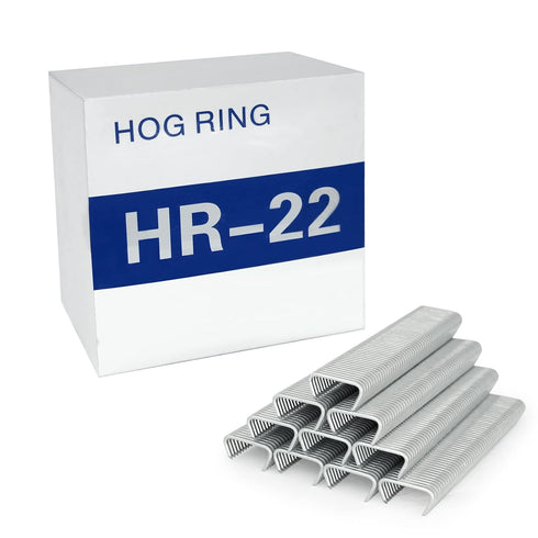 HR-22 15 Gauge 3/4'' Crown Galvanized D-Rings Hog Rings D Ring Staples for HR22 Plier, 1600 PCS/BOX