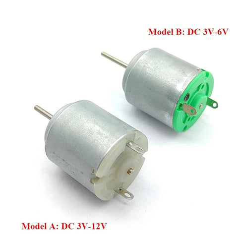 CFNXKTWBR 1PC R260 3V-6V 3V-12V 24mm 3V-12V) Mini Electric Motor / High Speed Micro Round Motor Long Shaft DIY Toy Car