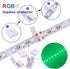 5 Pin LED Strip Connector Kit, Include L and T Shape 5 Pin LED RGBW Connector, 5 Pin Solderless Connector, LED Strip to Strip Jumper Wire for 12mm RGBW LED Strip Connection by FSJEE