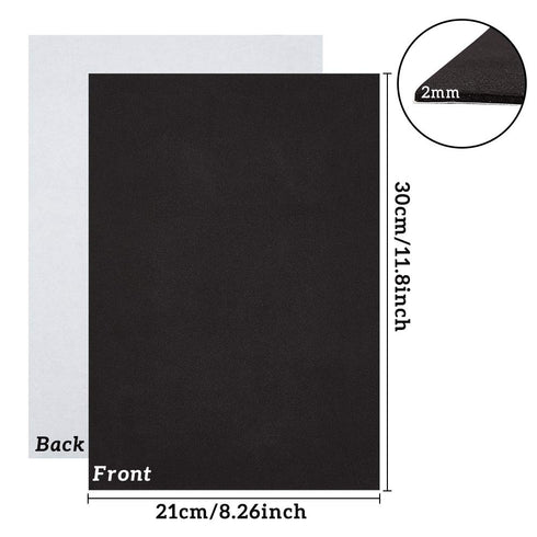 BENECREAT 10PCS 2mm Thick Self-Adhesive Foam Sheet 8.3x11.8" for Halloween Decor, Containers, and Furniture Protection
