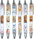 YJ PREMIUMS 6PC Highland Cow Pens Set, Kawaii Cute Cow Print Stationary Supplies for School Home Office Gifts