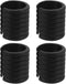 NUOBESTY 4-Pack U-Shape Chair Leg Caps 1.25 Inch Nonslip Furniture Pads Floor