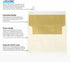 LUXPaper A2 Foil Lined Invitation Envelopes | Peel & Press | Natural w/Gold LUX Lining | 50 Qty