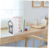SHINEOFI 2pcs Metal Book Organizers for Office and Home Decorative File Book Stands Bookends for Desk Study and Living