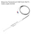 MECCANIXITY K Type Thermocouple Temperature Sensor Probe 1x200mm 6.6ft Wire 0 to 1000°C Stainless Steel
