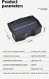 Generic Solar Wall Washer Light, RGB Color Changing LED, Solar Powered, Auto On/Off, Waterproof, for Patio, Garden
