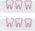 Muka 100 Pcs Red Tooth Paper Clips, Cute Vinyl Coated for Document Organizing, 1 2/5"L x 1 1/5"W
