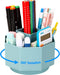 LETURE Desk Organizer, 360-Degree Rotating Pen Holder with 5 Compartments for Home Office Storage