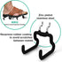 G.CORE 8-Pack Pegboard Hooks, Heavy Duty Metal Utility Hooks & Hangers for 1/4" Pegboards, Wall Organizers