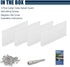 Gutter Valley Splash Guard - Aluminum Rain Diverter for Valley, Corner or Straight, 10 Inch Each (4 Pcs White)