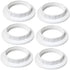Baoblaze 6 E26 E27 Pieces Light Base Shade s Lamp Shade s Replacement Retainer for Pendant Lights Table Lamp, White PP