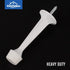 HOMOTEK 4 Pack Heavy Duty Solid Rigid Door Stop with Soft Rubber Tip, Protect Wall & Door, White