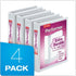 Cardinal Performer 3-Ring Binders, 1", Non-Locking Slant-D Rings, 240-Sheet Capacity, ClearVue Presentation, PVC-Free,