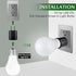 Bulb 2-Prong E26 E27 Bulb 660 125 (2, Outlet to Socket Adapter,Plug-in Light Socket,Convert Outlet to Light