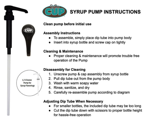 By The Cup Universal Black Coffee Syrup Pump - Pack of 4, Fits Upouria, Torani Syrups, Davinci, Monin (1L Plastic Only)