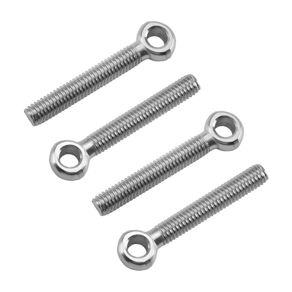 MroMax 5Pcs Swing Lifting Bolt M6 x 40mm, 304 Stainless Steel Eye Bolt for Home Renovation, Silver