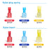 TICONN 400 Pcs Electrical Insulated Spade Quick Disconnect Connectors Kit - Male and Female Crimp Terminal