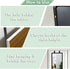 Adjustable Over-The-Door Mirror Hanger Set with Protective Lining, 2 Pcs Mirror Hooks (Mirror Not Included) (Black)
