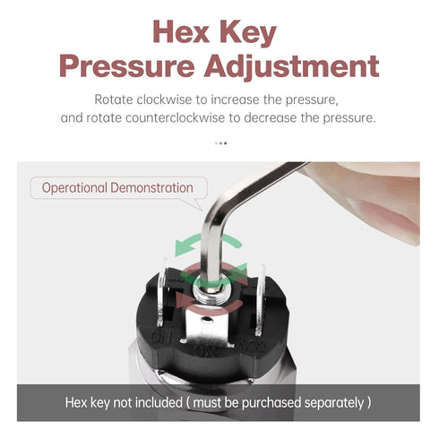 SNS 1/4 Inch NPT Male Thread Pneumatic Adjustable Diaphragm Type Pressure Switch - Normally Open and Closed Integrated