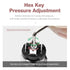 SNS 1/4 Inch NPT Male Thread Pneumatic Adjustable Diaphragm Type Pressure Switch - Normally Open and Closed Integrated