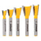 YONICO Dovetail Router Bit Set 5 Bit 1/4-Inch Shank 14520q
