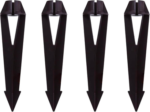 Inground Light Stakes, 8.6 Inch Solid Plastic Spikes, Corrosion Resistant Replacement Spike for Landscape Path Lights