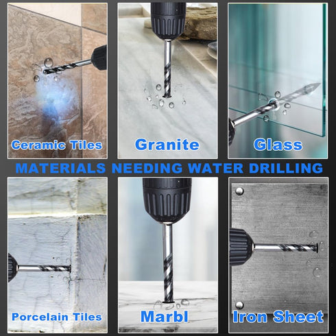 Professional Concrete Drill Bit 5-Pack Masonry Drill Bit Set, Industrial-Strength Cement Drill Bits