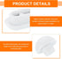 4Set uxcell Toilet Seat Buffer, Anti-Slip Plastic Toilet Seat Bumper Kit, Universal Buffer Toilet Lid Rubber Bumpers