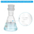 PATIKIL Erlenmeyer Flask, 2 Set 150ml Narrow Mouth Graduated Flasks with Silicone Stopper