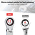 Pilida 1/2 Inch Ratcheting Combination Wrench, 12 Point SAE Flex Head Gear Wrench, 72 Teeth Chrome Vanadium Steel