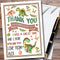 The Card Zoo Cute Dinosaur Watercolour Personalized Childrens Birthday Party Thank You Cards