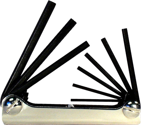 EKLIND 20912 Steel Handle Fold-up Hex Key Allen Wrench Set, 9pc SAE Sizes .050-3/16