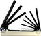 EKLIND 20912 Steel Handle Fold-up Hex Key Allen Wrench Set, 9pc SAE Sizes .050-3/16