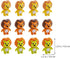Totority 20pcs Little Lion Mini Erasers, Cute Animal Erasers for Kids, Portable Pencil Erasers