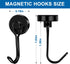 LOVIMAG 3 Pcs Magnet Hooks for Cruise Cabin, 40LBS Cruise Door Magnets with Epoxy Coating, Strong Neodymium for Kitchen